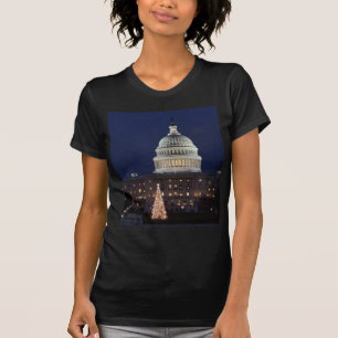T-shirt Capitol des USA célébrant la photo de Noël