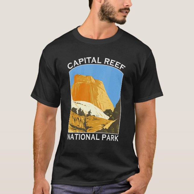 T-shirt Capitol Reef National Park Utah Outdoors Hiking So (Devant)