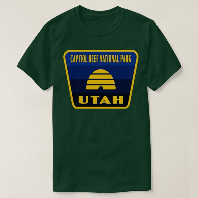 T-shirt Capitol Reef National Park Utah Retro Indicateur B (Design devant)