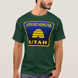 T-shirt Capitol Reef National Park Utah Retro Indicateur B