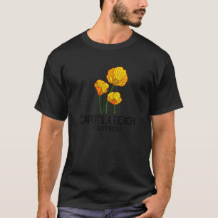 T-shirt Capitola Beach Californie CA Flower State Ci