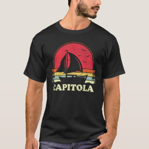 T-shirt Capitola California Sail Boat Bateau Capitaine Voi