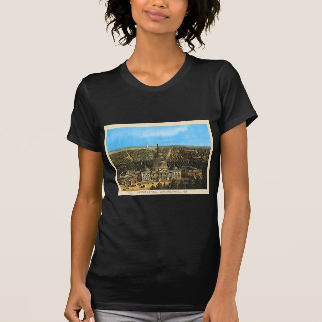 T-shirt Capitole vintage des États-Unis (Devant)