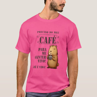 T-shirt Capivara de la famille du caf