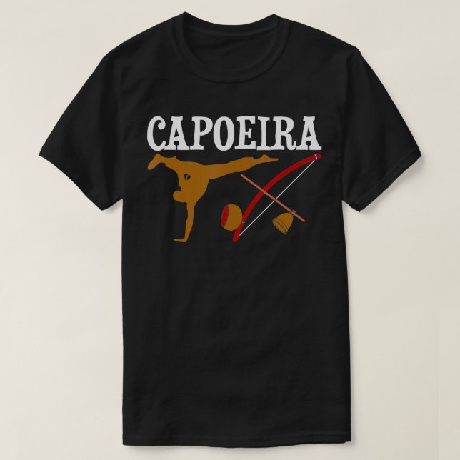 T-shirt Capoeira Berimbau Brésil Mixte Arts Martiaux Sel (Design devant)