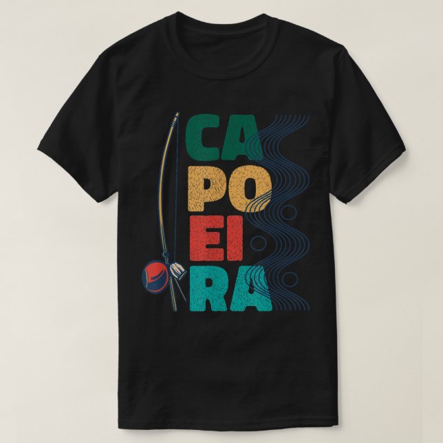 T-shirt Capoeira Berimbau Music Instrument Brazilian  (Design devant)