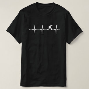 T-shirt Capoeira Fighter Heartbeat ECG Style Bv