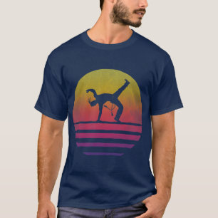 T-shirt Capoeira Retro Vintage les années 70 Silhouette C