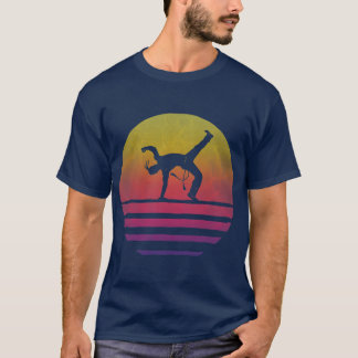 T-shirt Capoeira Retro Vintage les années 70 Silhouette Ca