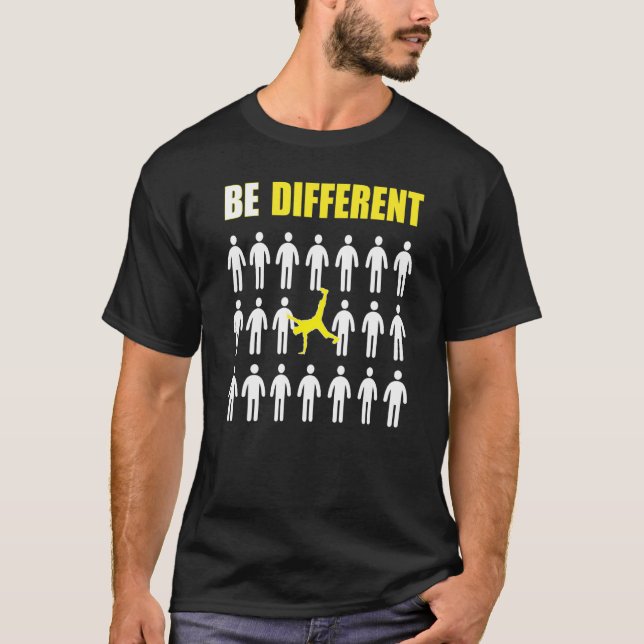 T-shirt Capoeira Soyez Différent Inspiration (Devant)