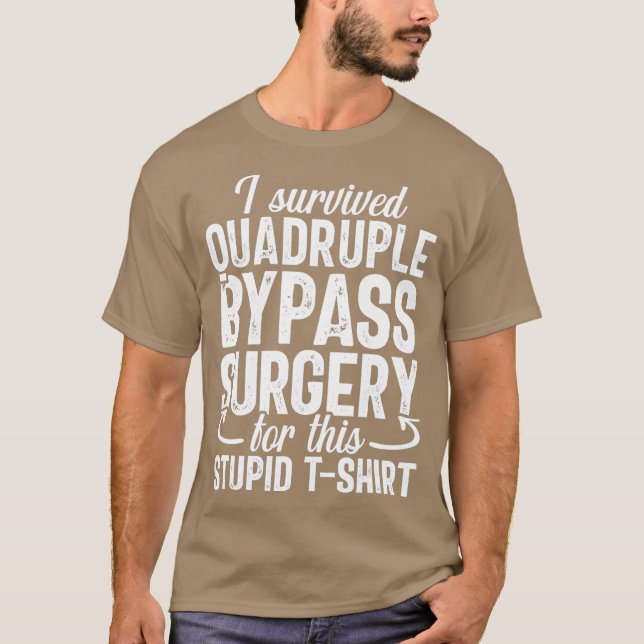 T-shirt Capot de récupération de chirurgie quadruple de co (Devant)