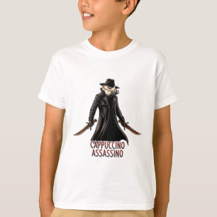T-shirt Cappuccino Assassino   Humour foncé italie