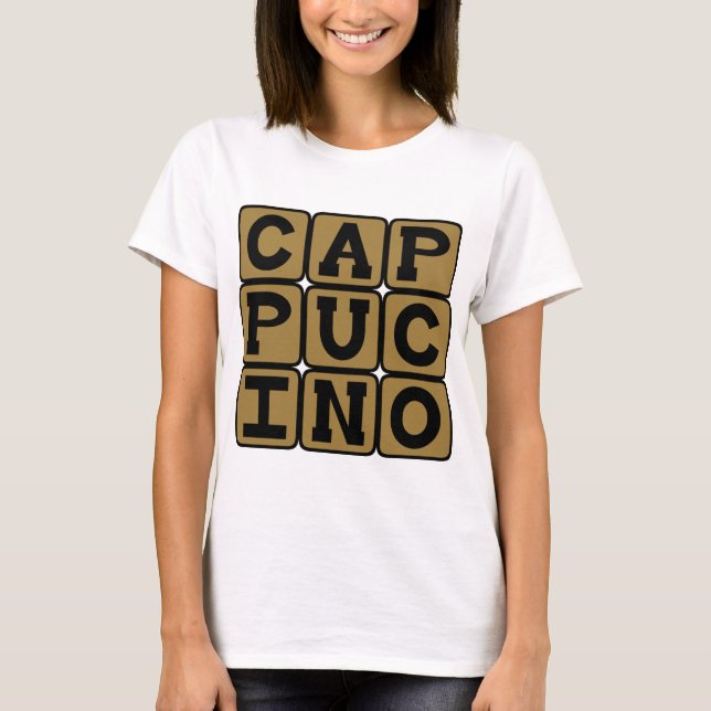 T-shirt Cappucino, boisson italienne (Devant)