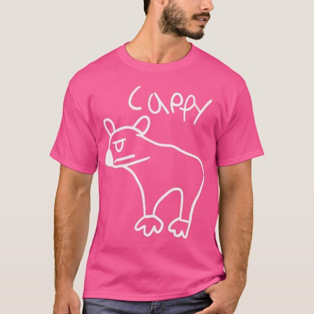 T-shirt Cappy La Capybara Ennuyée (Devant)