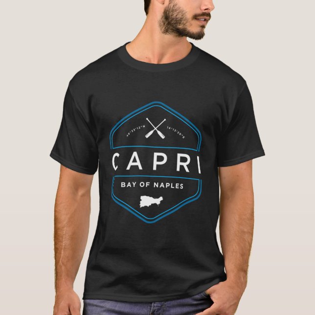 T-shirt Capri Italie Beach Graphic (Devant)