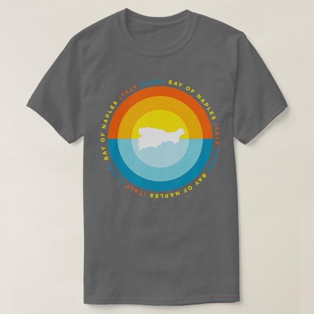 T-shirt Capri Naples Italie (Design devant)