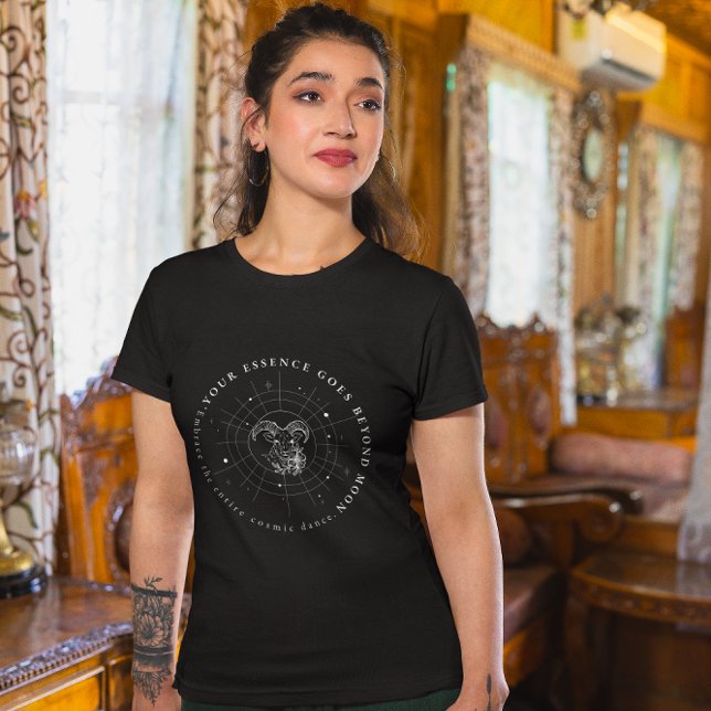 T-shirt Capricorn Cadeau d'anniversaire : Art Abstrait Vin (Créateur téléchargé)