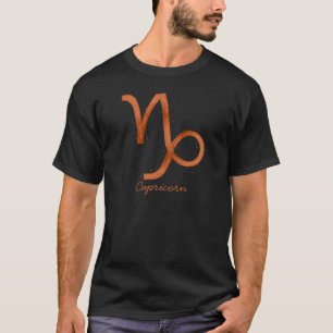 T-shirt Capricorn Mens Shirt - Noir