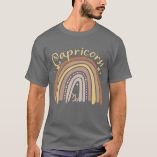 T-shirt Capricorn Zodiac Bohemian Boho Rainbow 70s Vintage