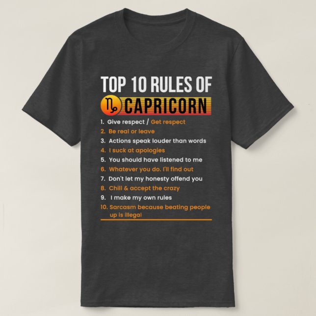 T-shirt Capricorne (Design devant)