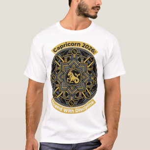 T-shirt Capricorne 2026 Mandala du Zodiaque Astro Signe