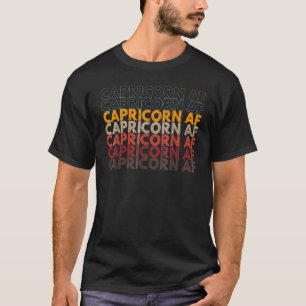 T-shirt Capricorne AF Vêtements Pour Hommes Femme Zodiac S
