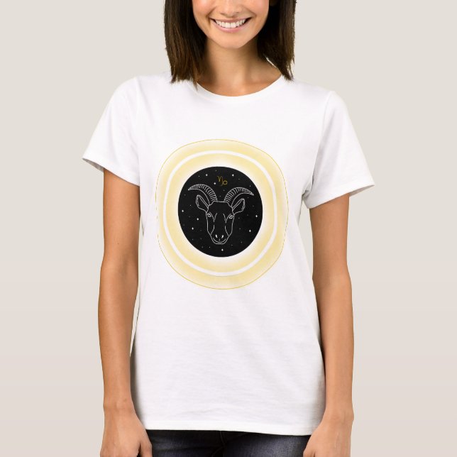T-shirt Capricorne d'élément de la Terre Zodiac (Devant)
