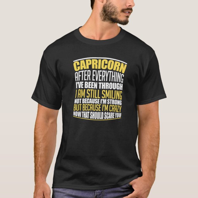 T-shirt Capricorne Faits Astrologie Citations Signe Zodiaq (Devant)