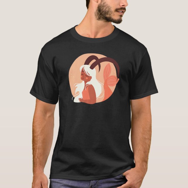 T-shirt Capricorne Femme Zodiac Horoscope Astrologie (Devant)