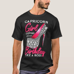 T-shirt Capricorne Fille Entrant Dans Mon Anniversaire Com
