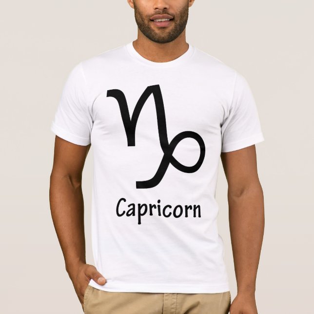 T-shirt Capricorne, Horoscope, symbole, astrologie (Devant)