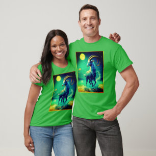 T-shirt Capricorne le signe du zodiaque du Bouc de mer