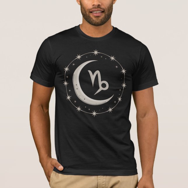 T-shirt Capricorne Lune : un symbole céleste (Devant)