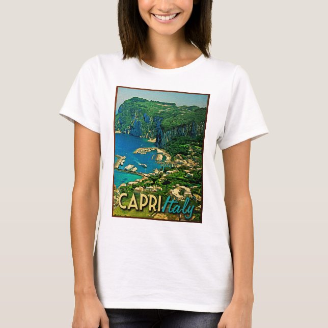T-shirt Capris Italie Vintage voyage (Devant)