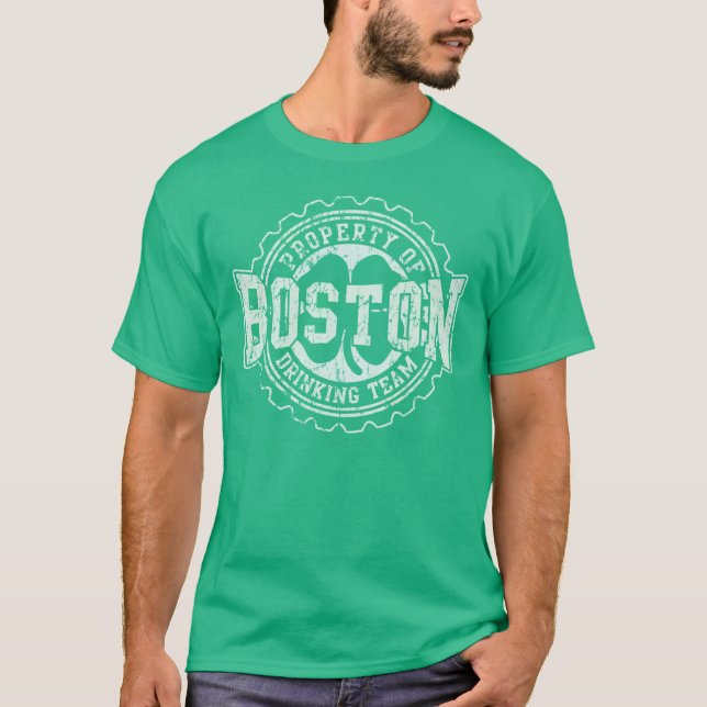 T-shirt Capsule potable irlandaise d'équipe de Boston (Devant)