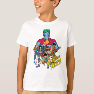 T-shirt Captain Planet Group Graphic - La Puissance Est À 