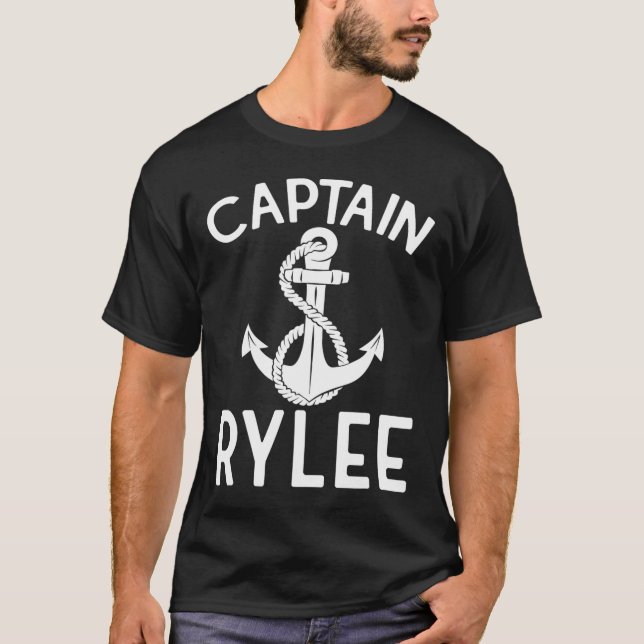 T-shirt Captain Rylee Anchor Boat Boating Yacht Ship  (Devant)