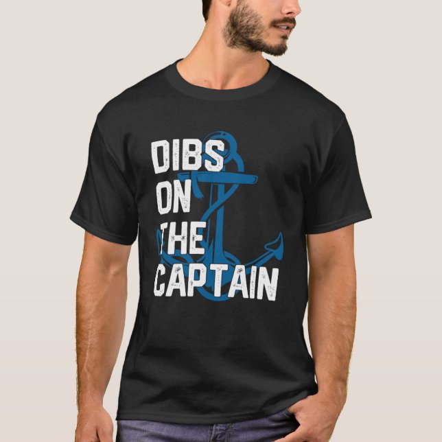 T-shirt Captain s Wife Dibs on The Captain (Devant)