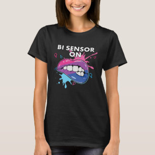 T-shirt Capteur Bi sur la fierté de l'arc-en-ciel bisexuel