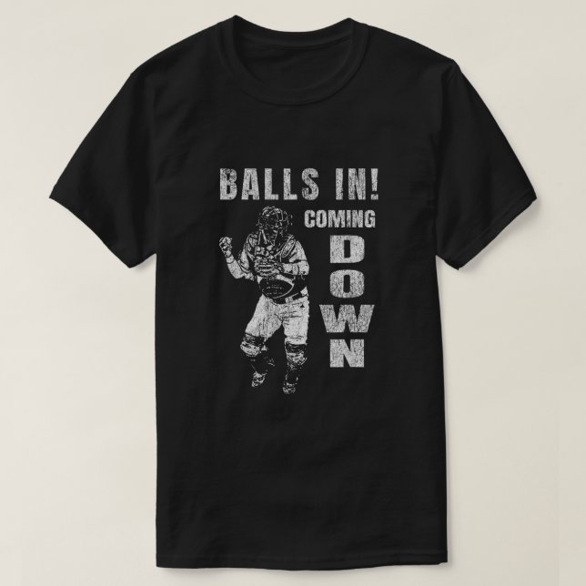 T-shirt Capteur De Baseball Balls En Arrivant Baseball6 (Design devant)