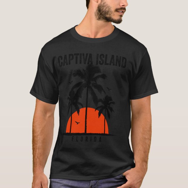 T-shirt Captiva Island Beach Floride Surf Surf Surf (Devant)