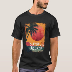 T-shirt Captiva Island FL Florida Plage Vintage Sunset Vac