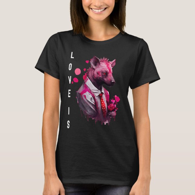 T-shirt Captivating Love is With Heart Animal Valentine's  (Devant)