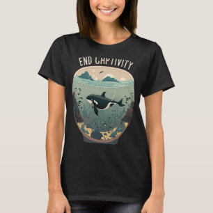T-shirt Captivité De Fin D'Orca Libérer La Protection Mari