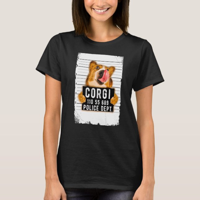 T-shirt Capture de boue de corgi (Devant)