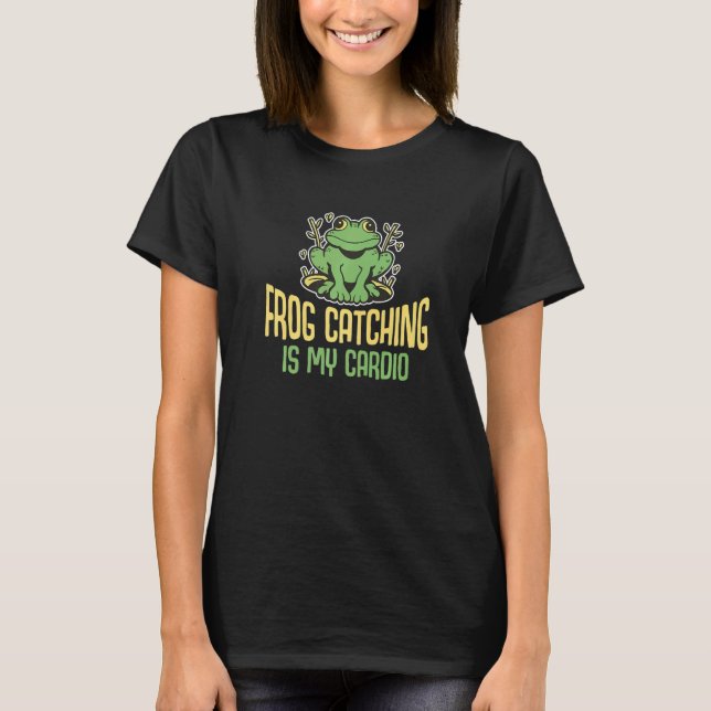 T-shirt Capture De Grenouille C'Est Mon Cardio Catching 2 (Devant)
