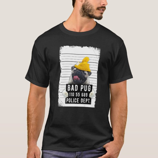 T-shirt Capture de la boue de carlin (Devant)