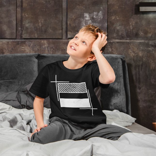 T-shirt Capture de la culture (Kid waking up from bed and thinking about his funny dream and smiling )