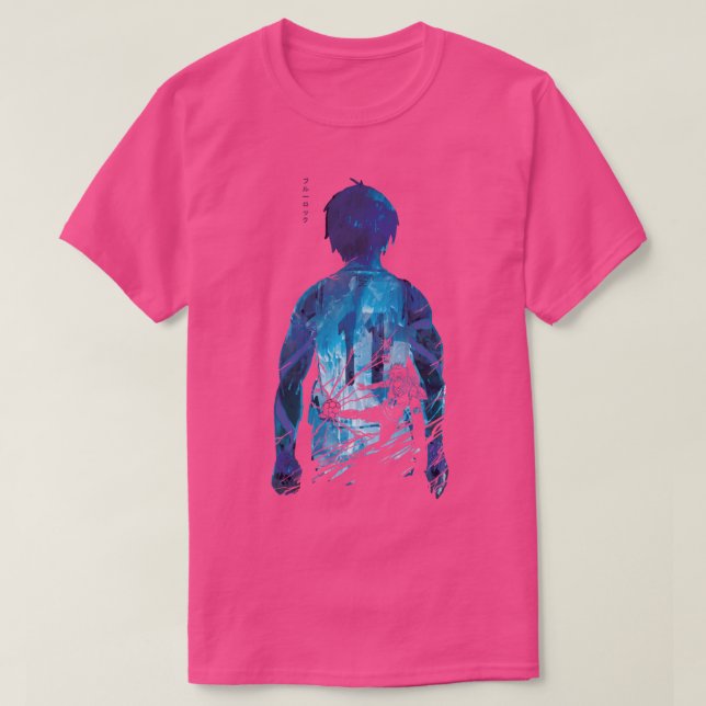T-shirt Capture directe Yoichi Isagi Bleu Locke (Design devant)
