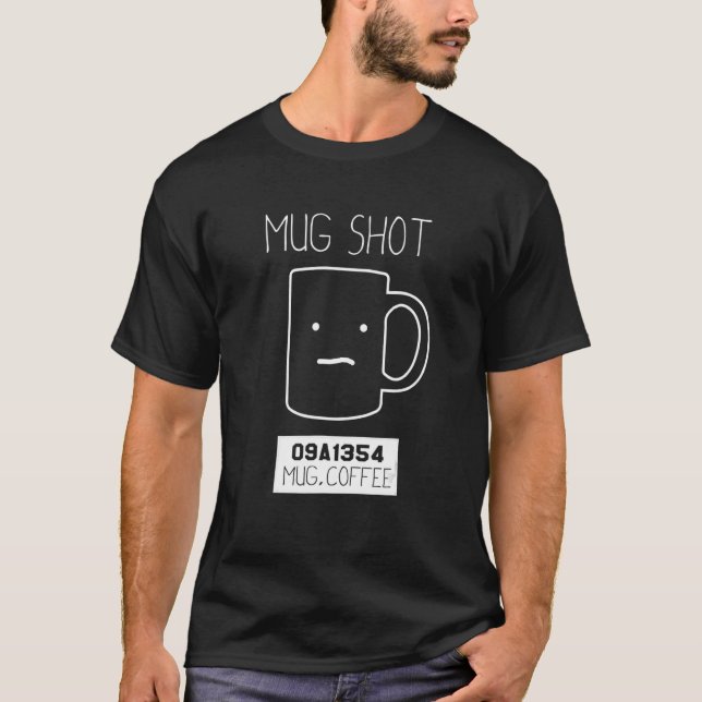 T-shirt Capture d'une motte de boisson au café (Devant)